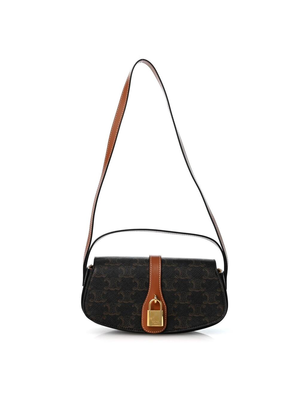 Celine Triomphe Canvas Calfskin Tabou #334373C11B